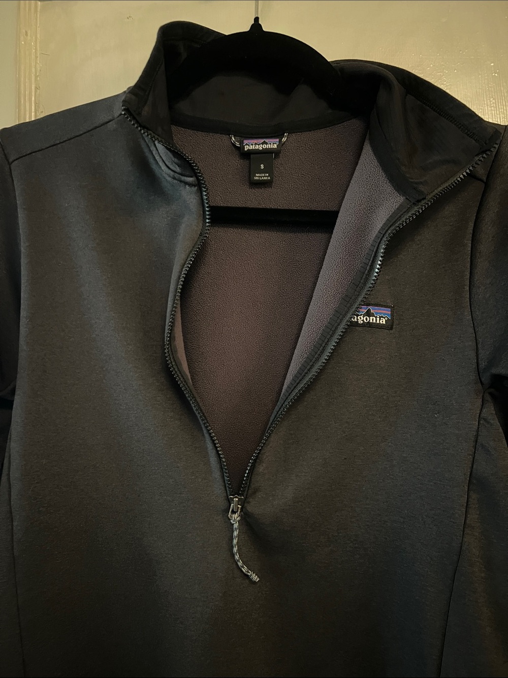 Patagonia Black Long-Sleeve Half-Zip Base Layer size Small - Picture 4 of 7